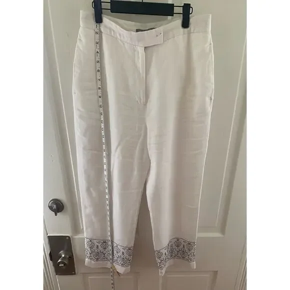 Women’s Carroll Reed Size 10 White Lining Capris - Picture 2 of 8